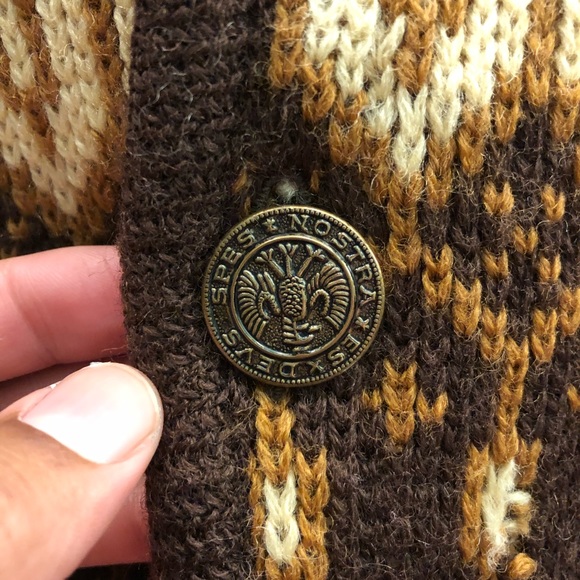 VINTAGE 1960s wool sweater - Picture 3 of 4